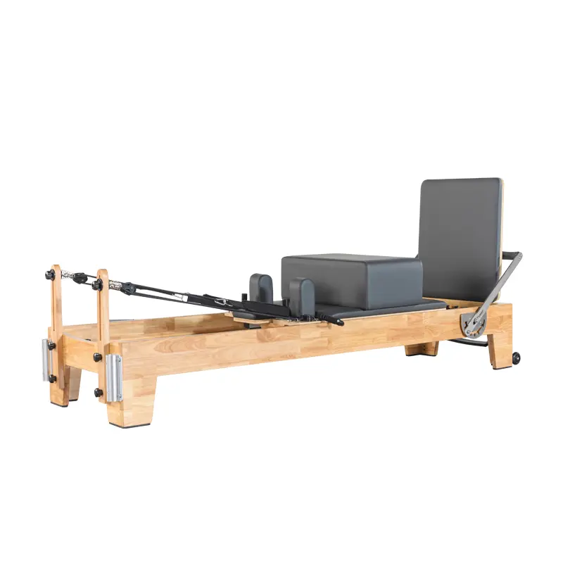 Oak Wood Pilates Reformer Machine